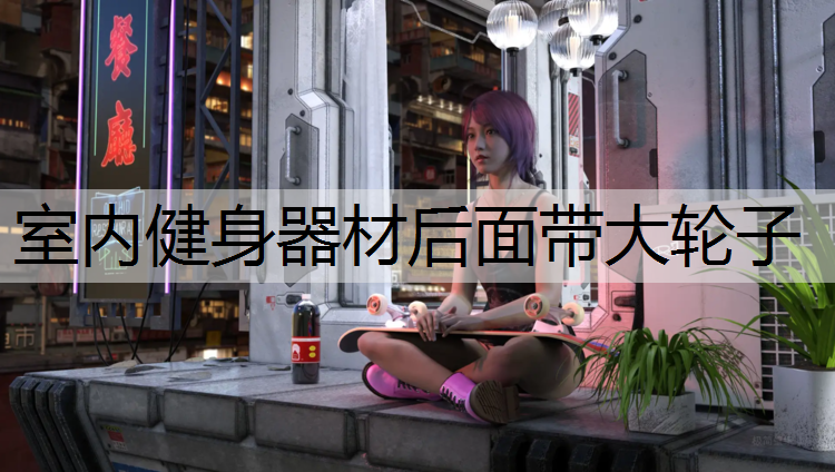 室内健身器材后面带大轮子