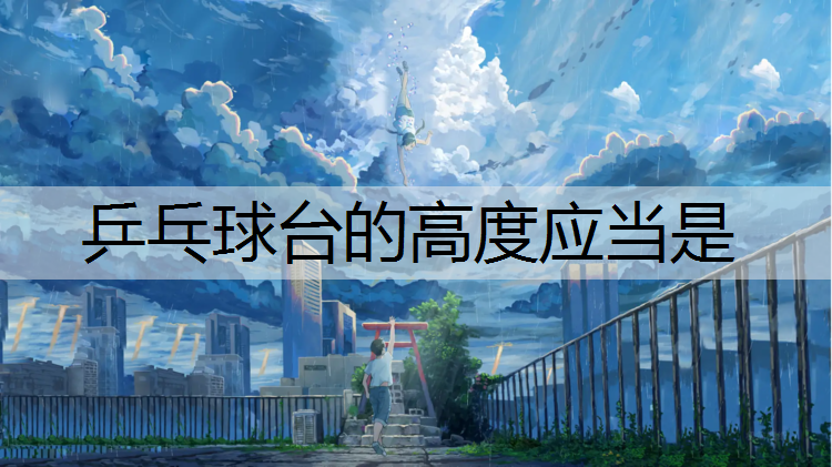 乒乓球台的高度应当是