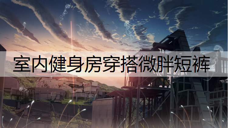 室内健身房穿搭微胖短裤